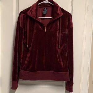 Champion C9 1/4 zip velour pullover